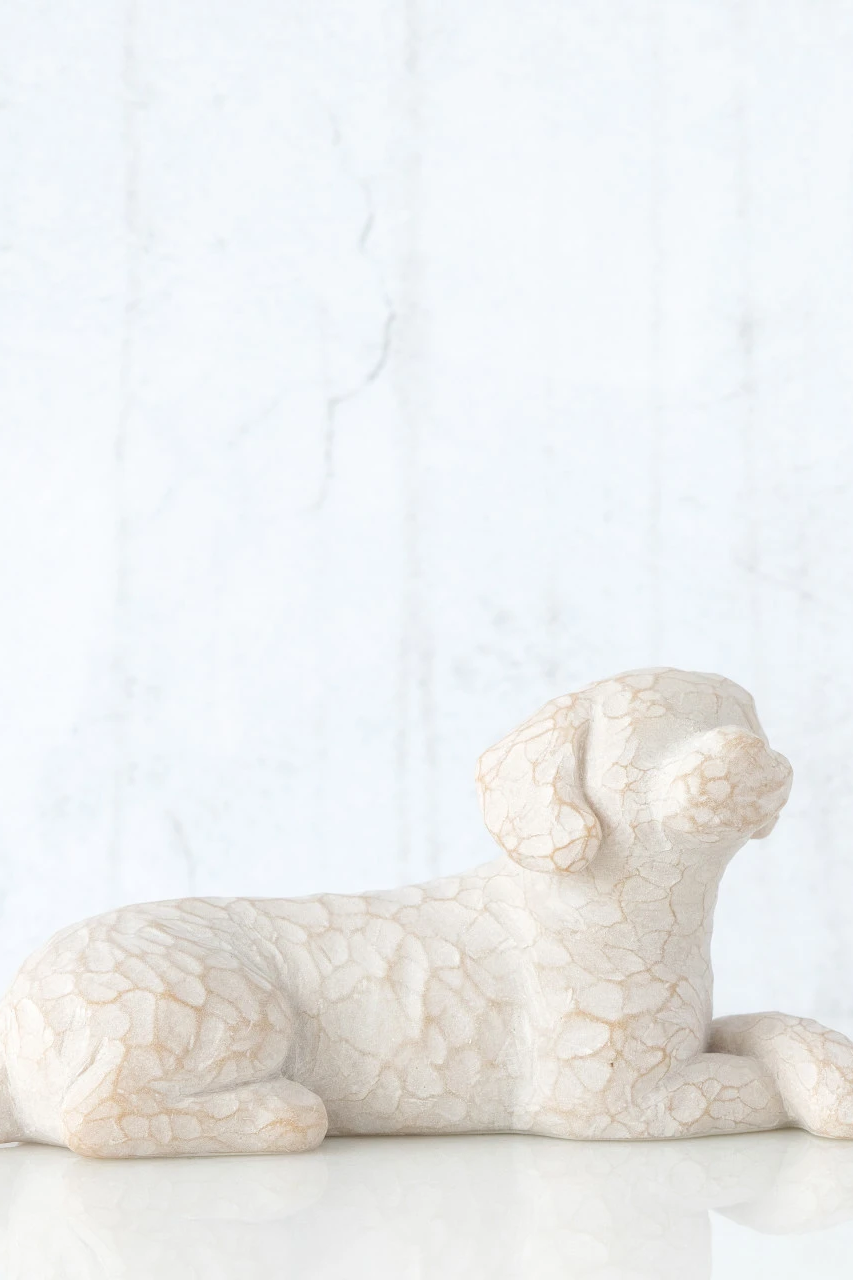 Love My Dog (lying down) figurine
