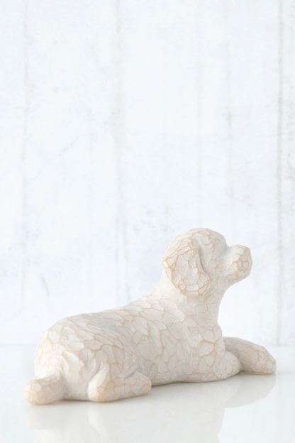 Love My Dog (lying down) figurine
