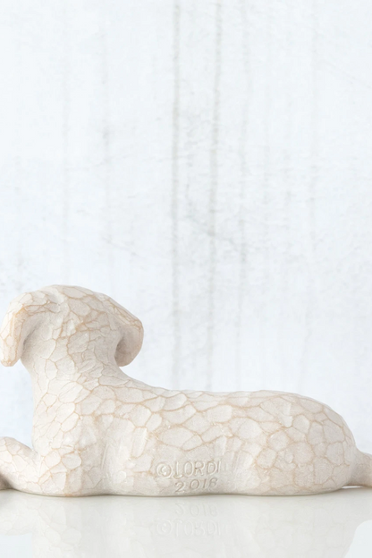 Love My Dog (lying down) figurine