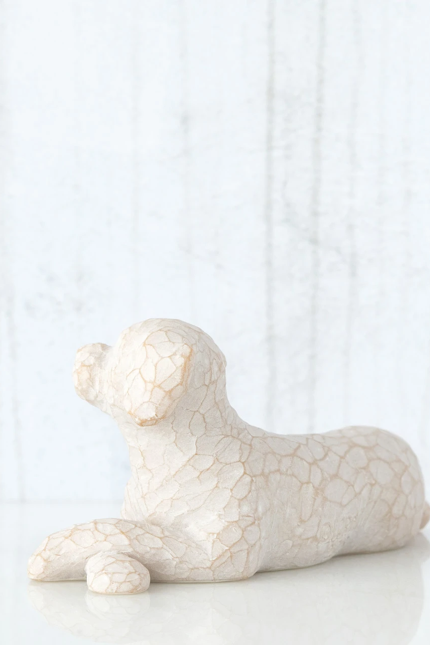 Love My Dog (lying down) figurine