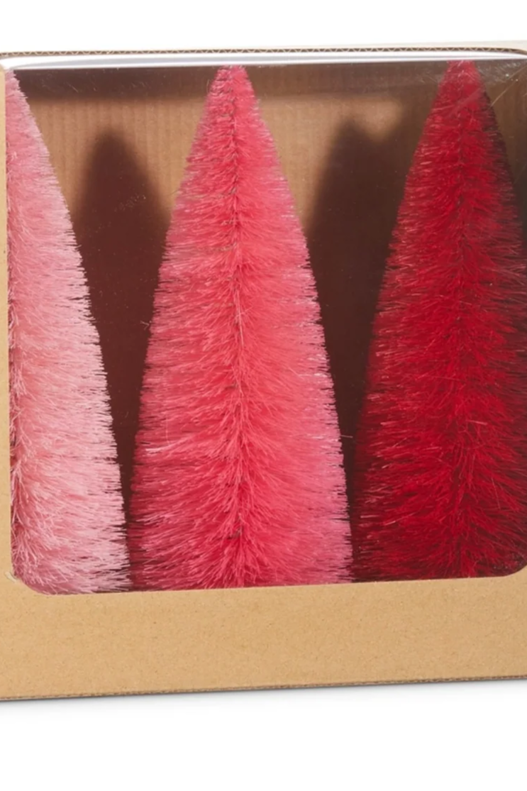 Pink Bottle Brush Trees (3)