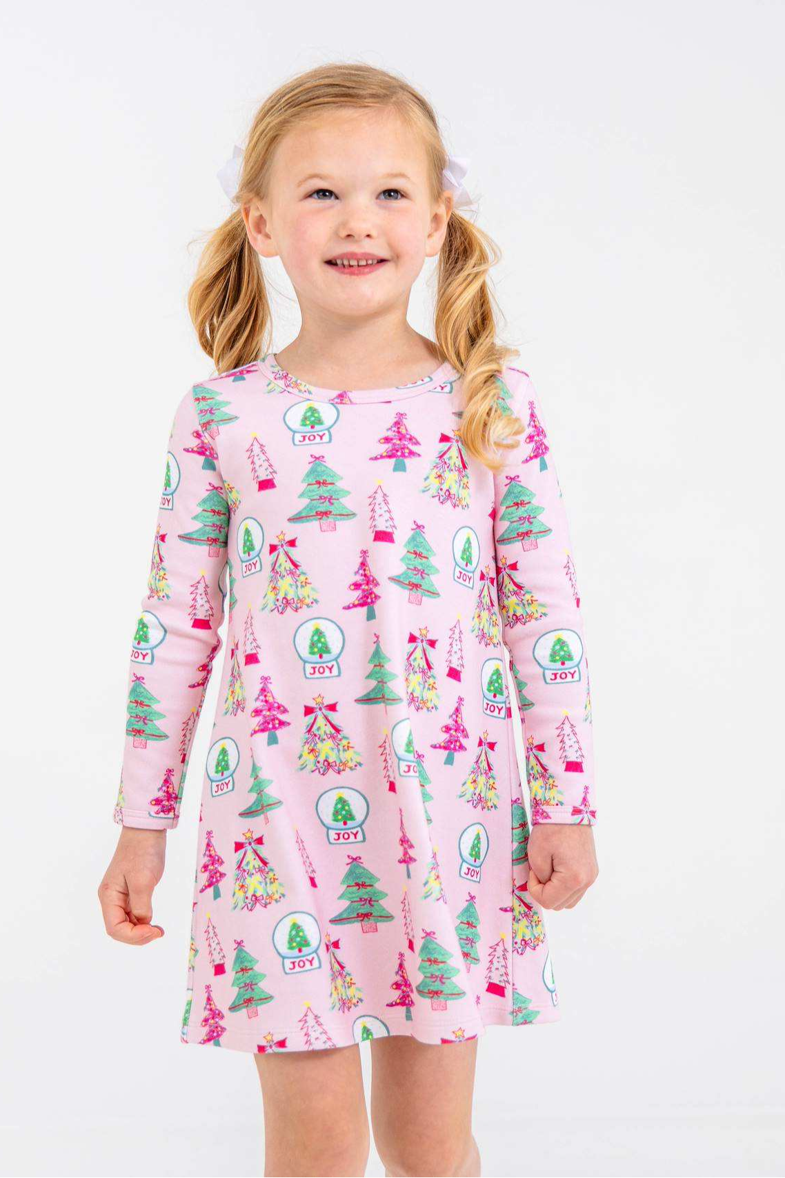 Long Sleeve Polly Play Dress in Christmas Coloring Contest