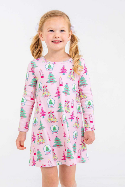 Long Sleeve Polly Play Dress in Christmas Coloring Contest