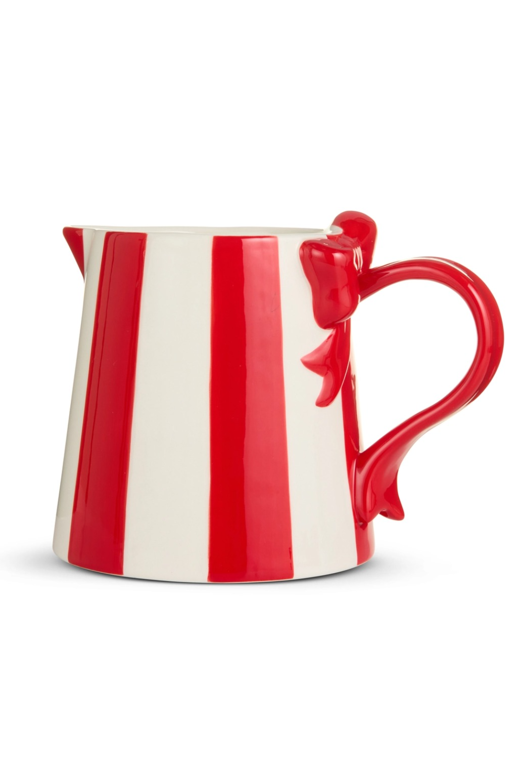8" Striped Bow Pitcher