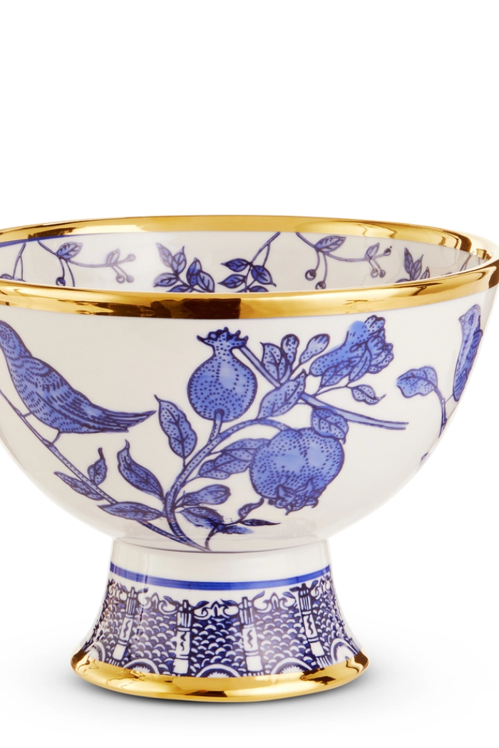 6" Blue Bird Palid Bowl