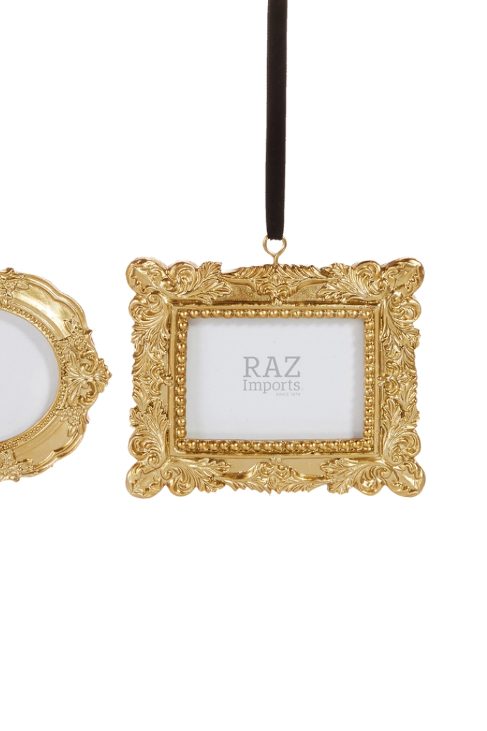 6" Vintage Photo Frame Ornament
