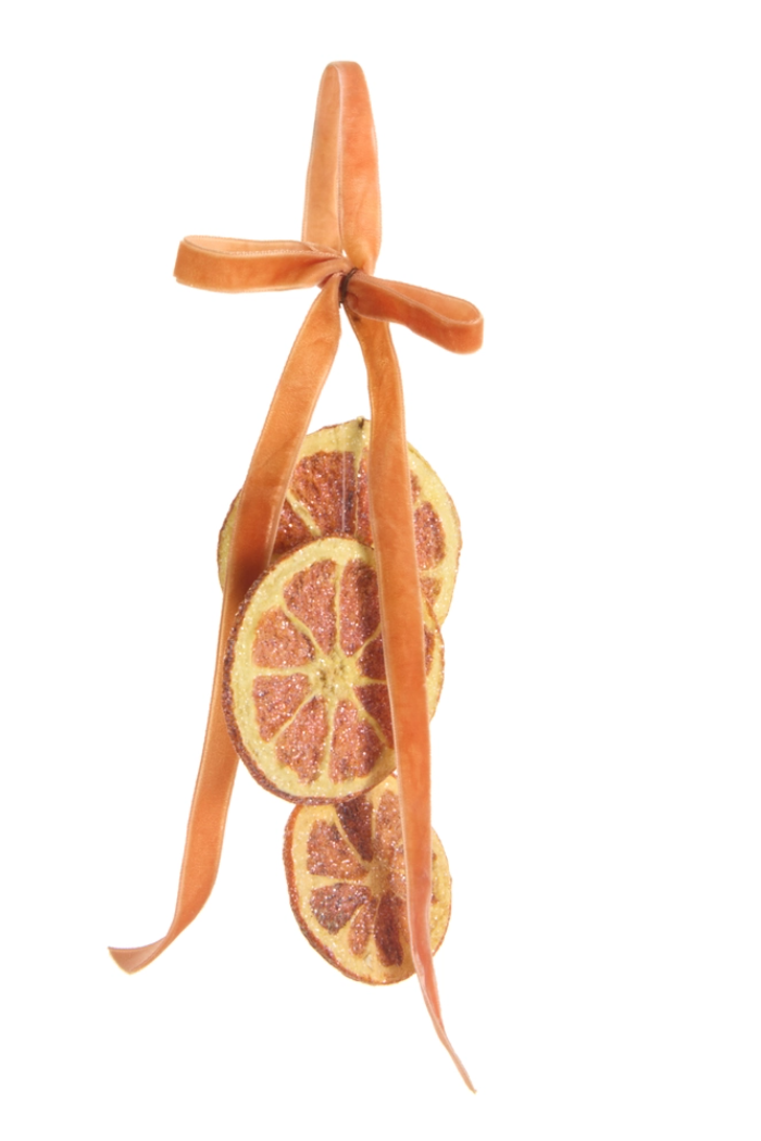 5.5' Iced Orange Slice Ornament