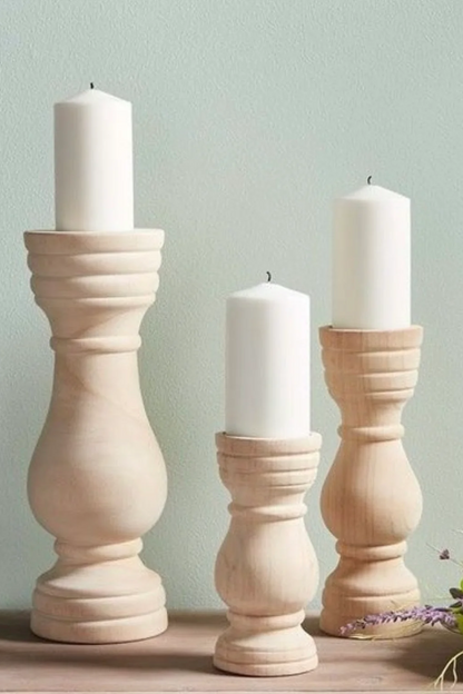 Paulownia Candle Holder - Small