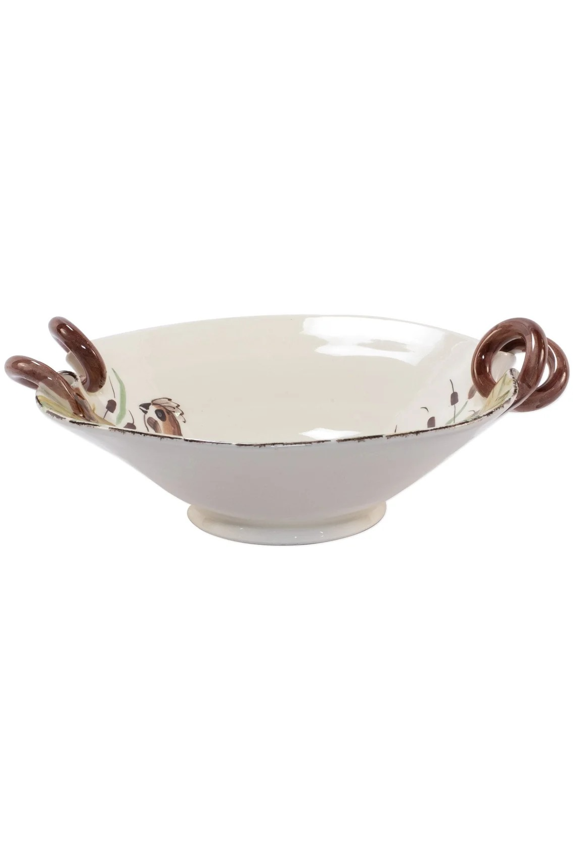 Wildlife Handled Serving Bowl