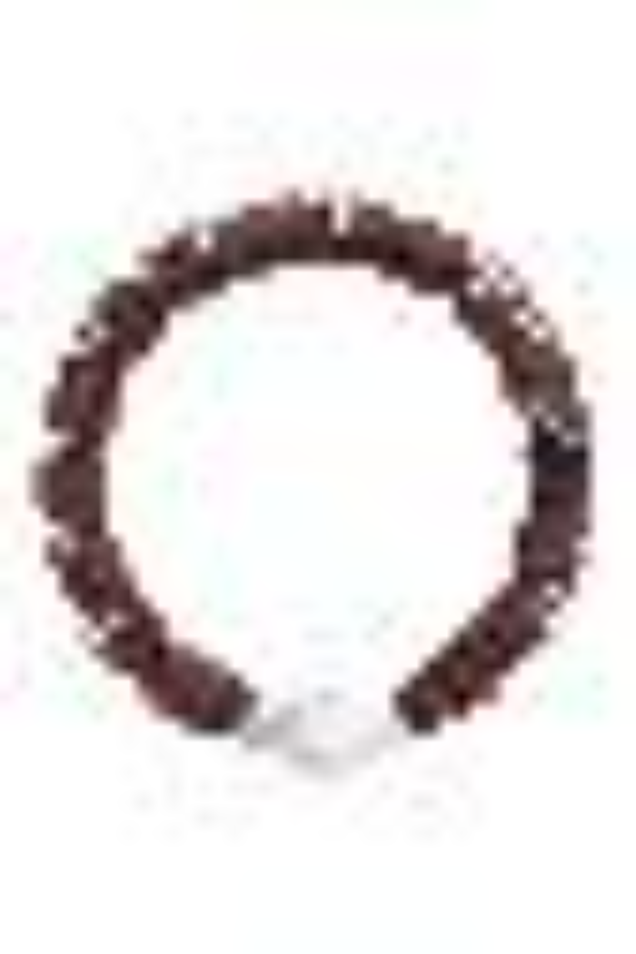Quincy Baroque Pearl Stretch Bracelet in Brown