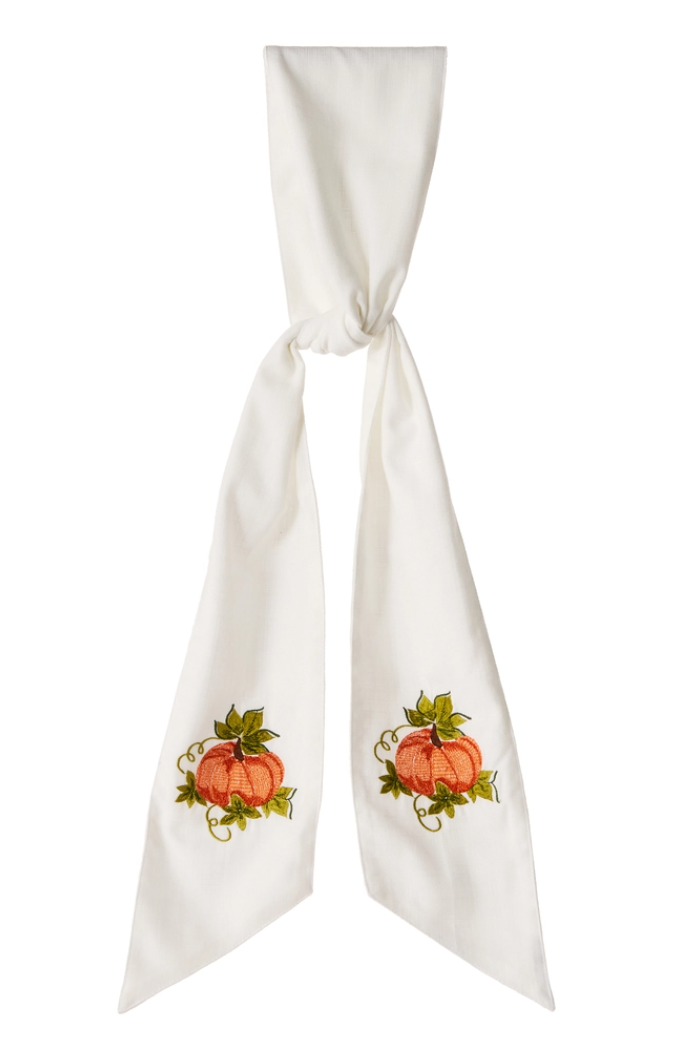 60" Fall in Floral Wreath Sash