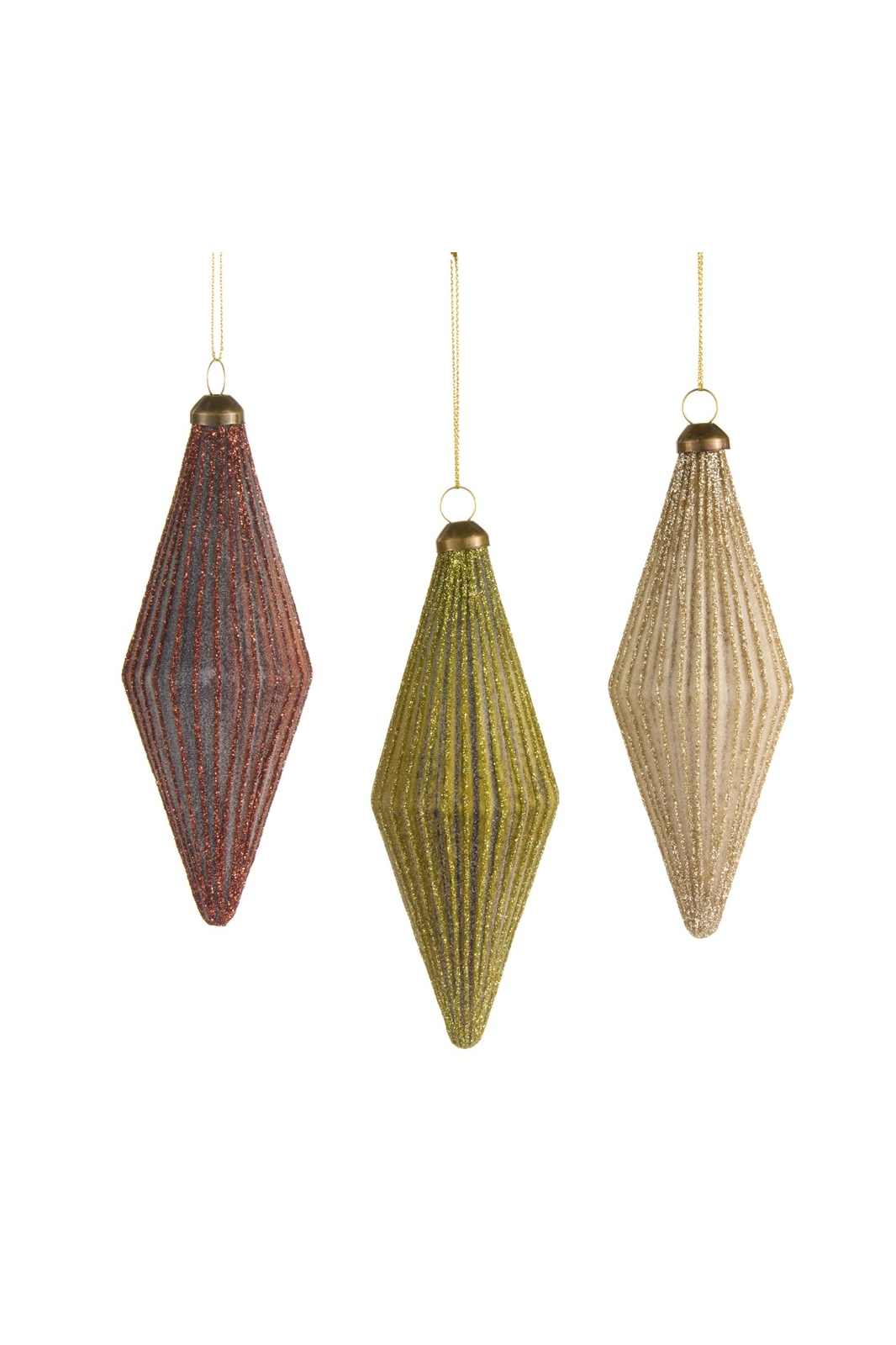 5.5" Ribbed Finial Ornament