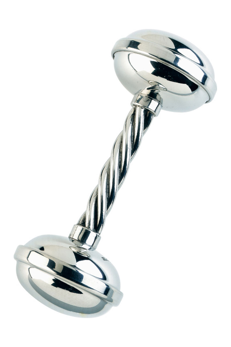 Twisted Handle Dumbbell Rattle