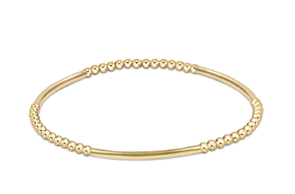 Bliss Bar Pattern Gold 2.5mm Bracelet