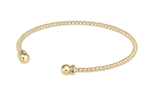 Classic Gold 2mm Bead Cuff