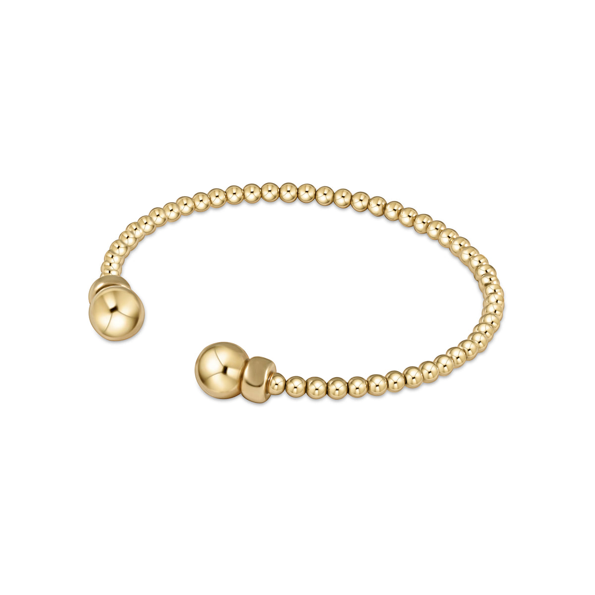 Classic Gold 3mm Bead Cuff