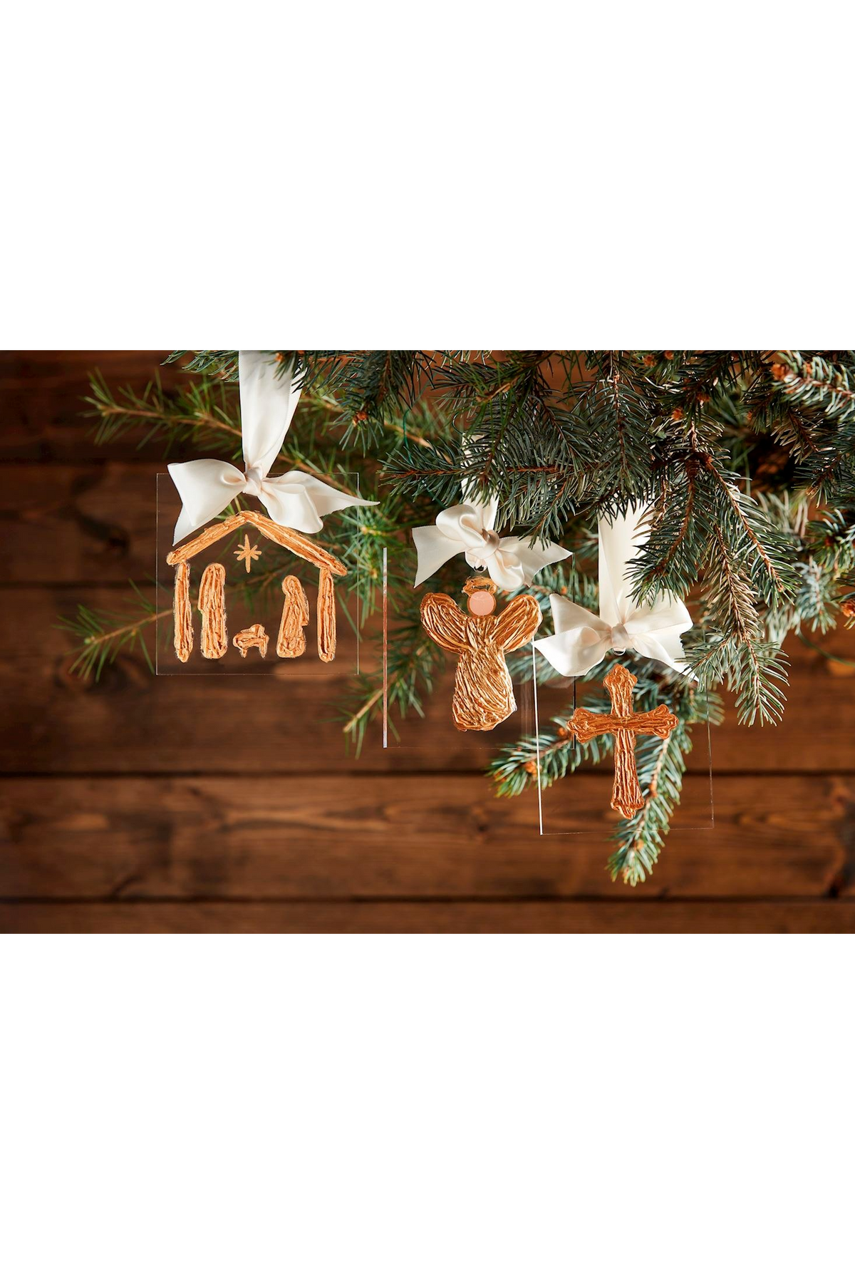 Gold Acrylic Ornaments