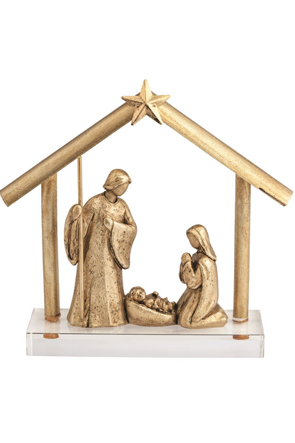 Acrylic Base Gold Nativity