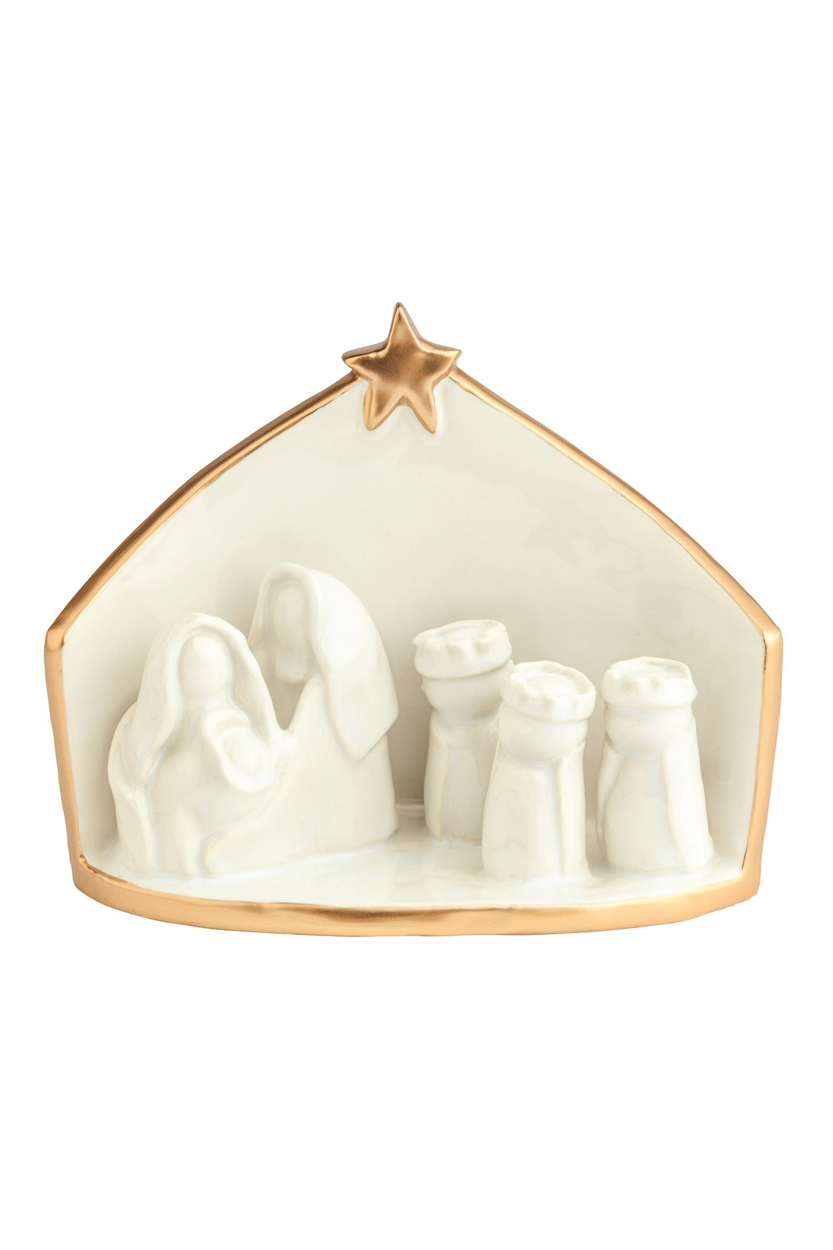 Ceramic Gold Edge Nativity