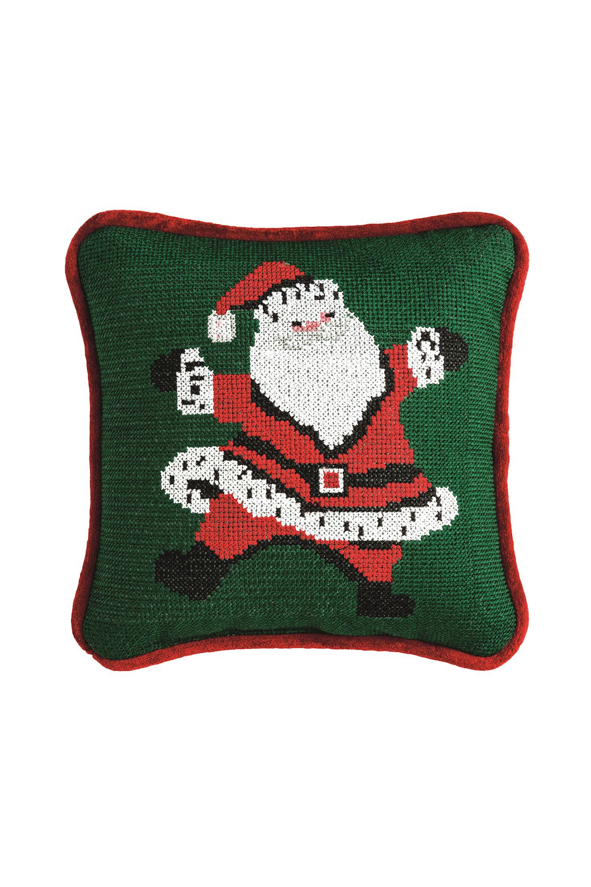 Christmas Needlepoint Mini Pillow