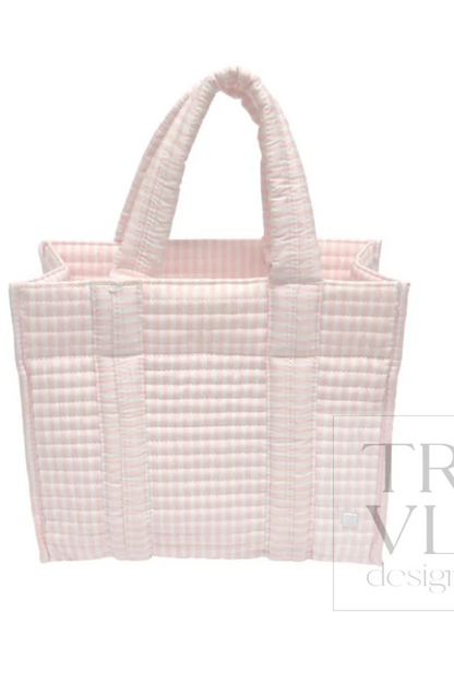 Quilted Mini Go Go Tote - Pimlico Stripe Pink