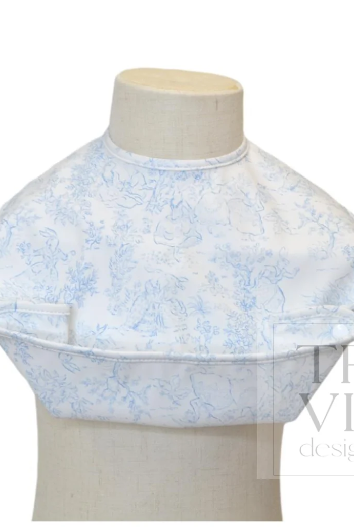 Best Bib - Bunny Toile Blue
