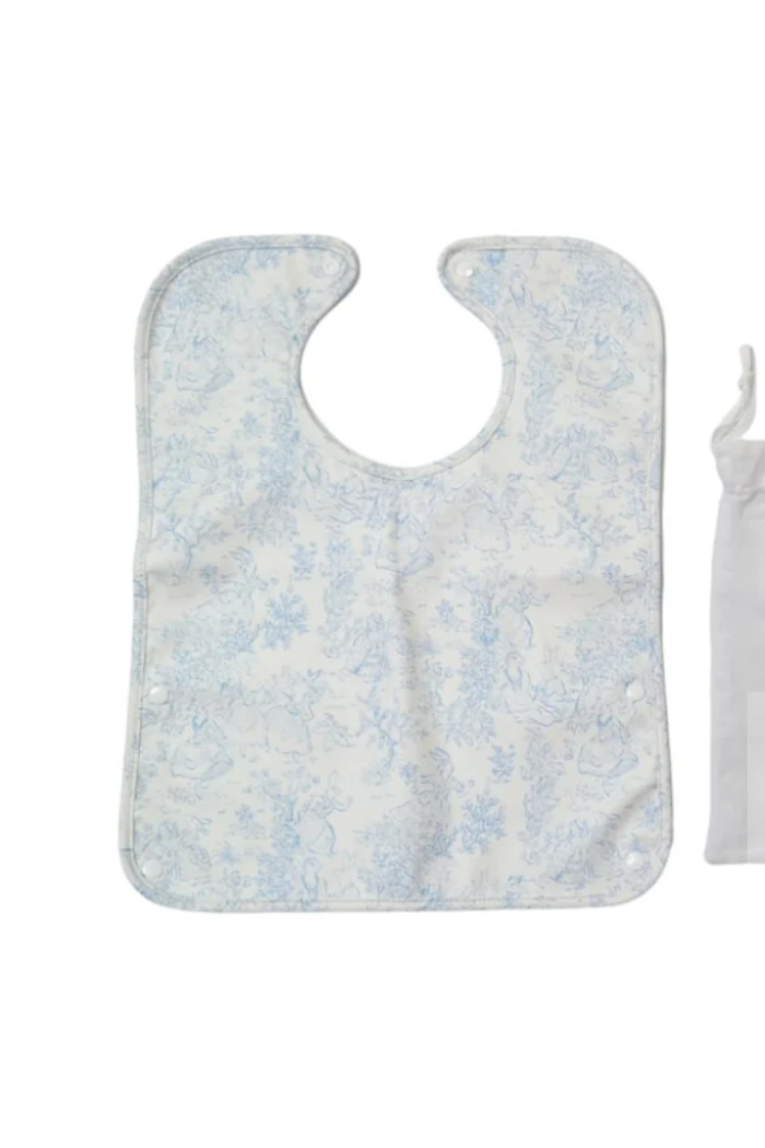 Best Bib - Bunny Toile Blue
