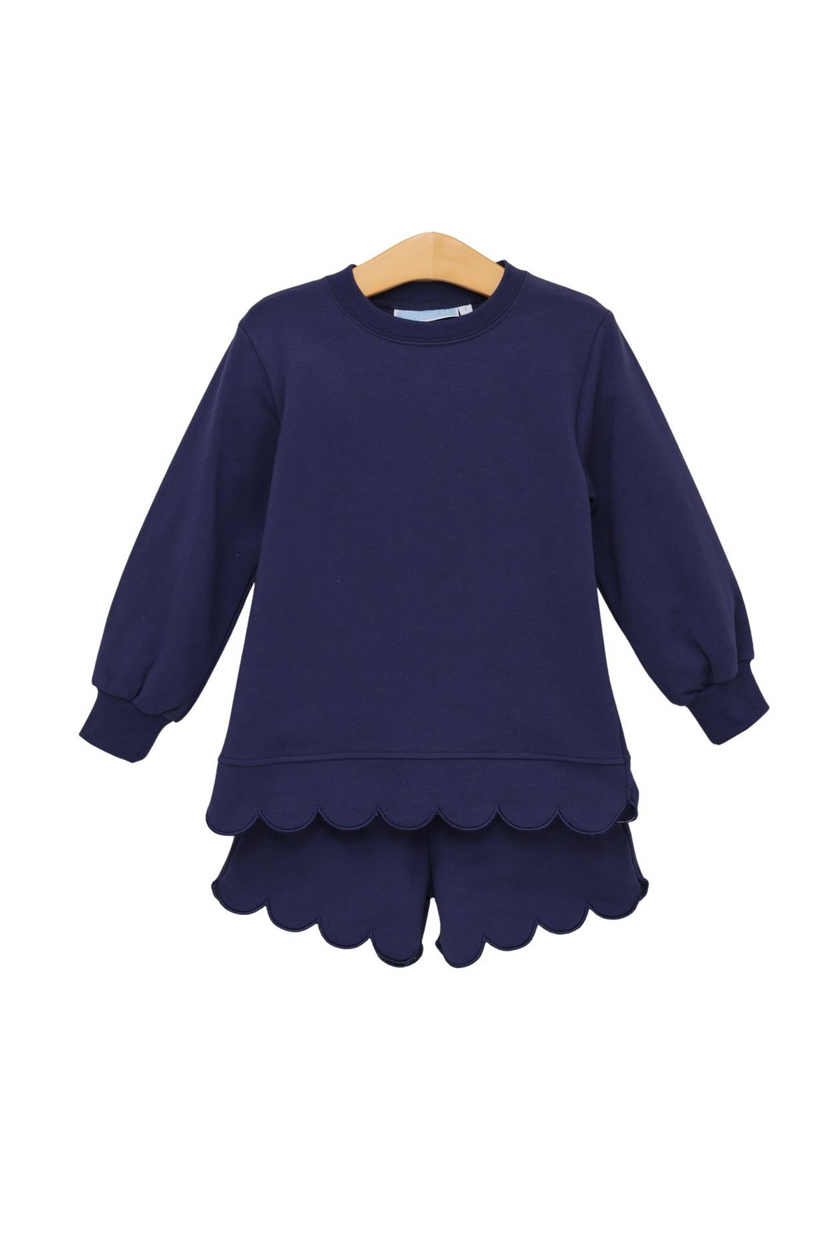 Sophia Scalloped Set Navy