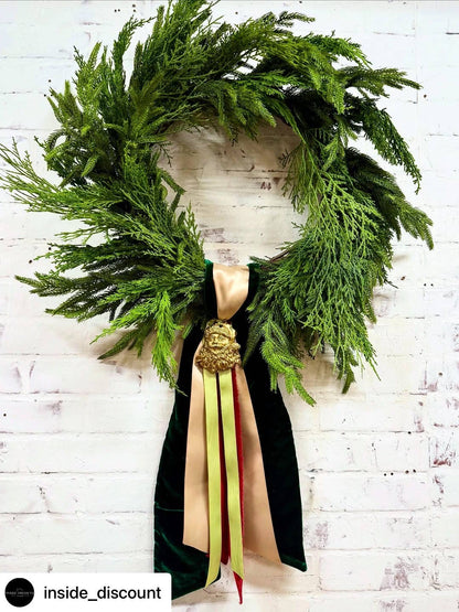 Wreath Ornament - Santa