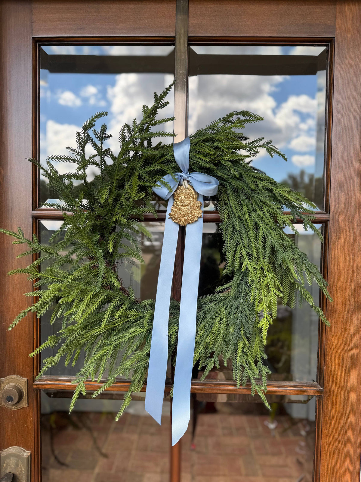 Wreath Ornament - Santa